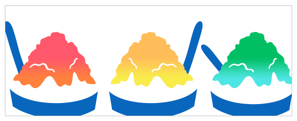 8月の手ぬぐいデザイン｜かき氷柄